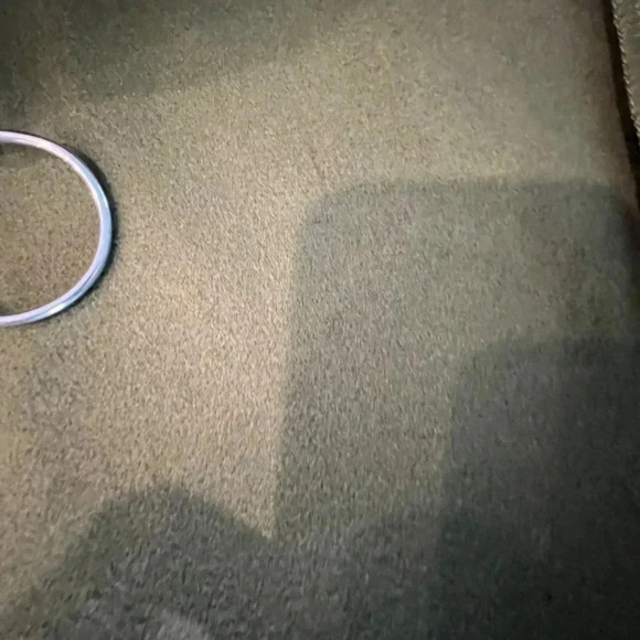 Oversized Long Flannel Blazer Olive Light - Picture 4 of 6